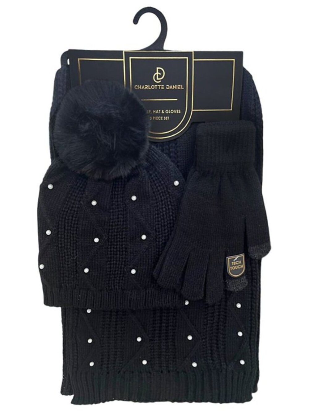 Hat, Gloves, and Scarf Set